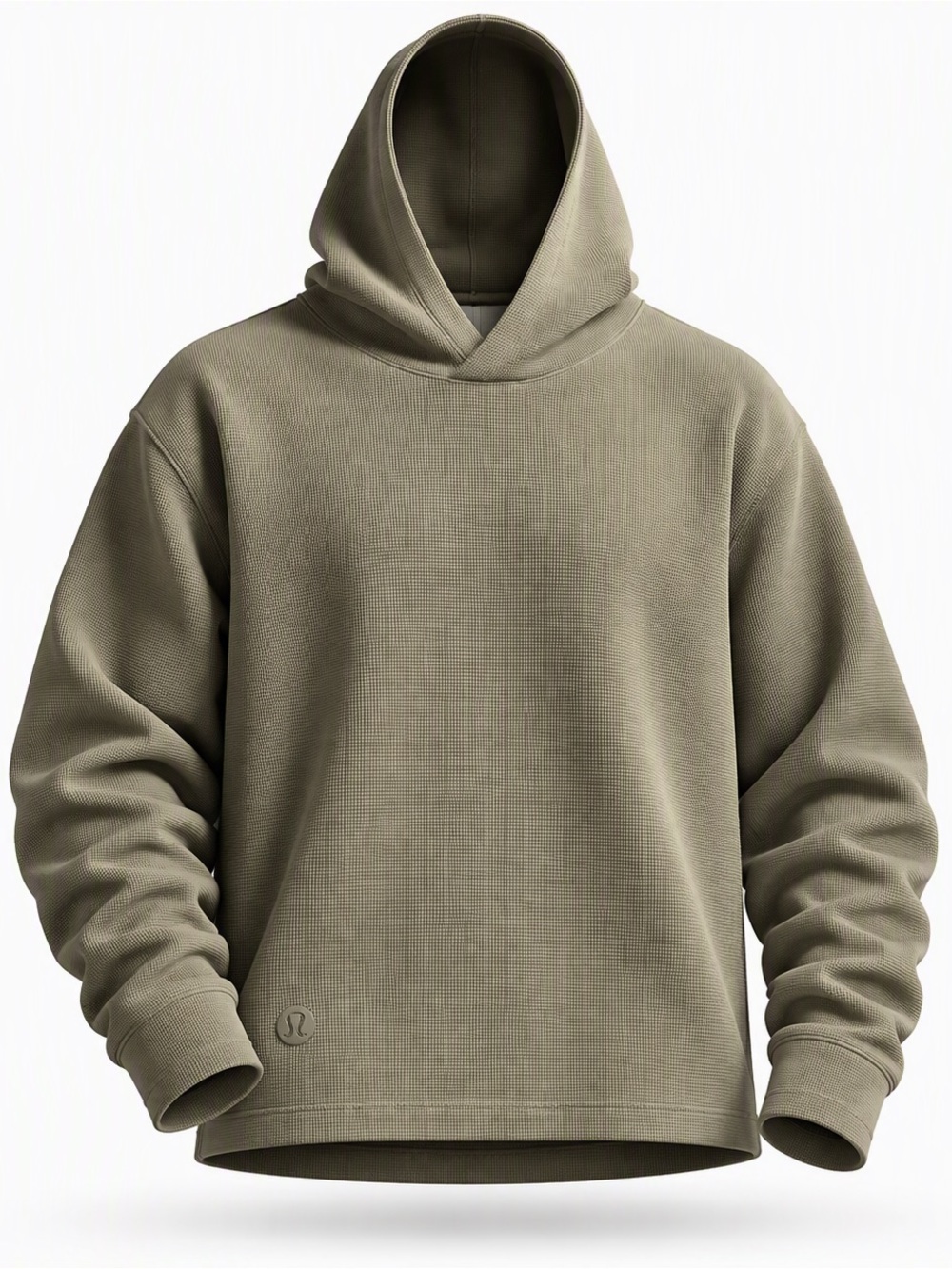 Men's Olive Green Hooded Pullover Sweatshirt